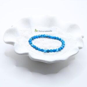 Bracelet Apatite bleue - 6 mm