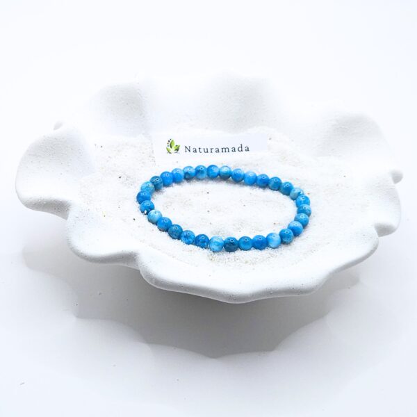 Bracelet Apatite bleue - 6 mm