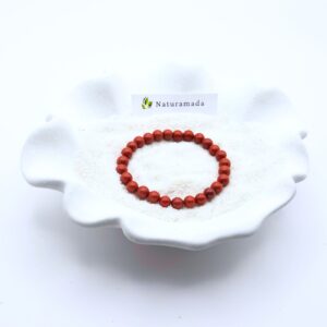 Bracelet Jaspe rouge - 6 mm