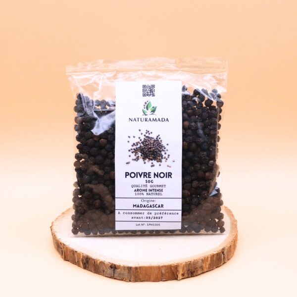Poivre noir en grains – 50 g – Image 2